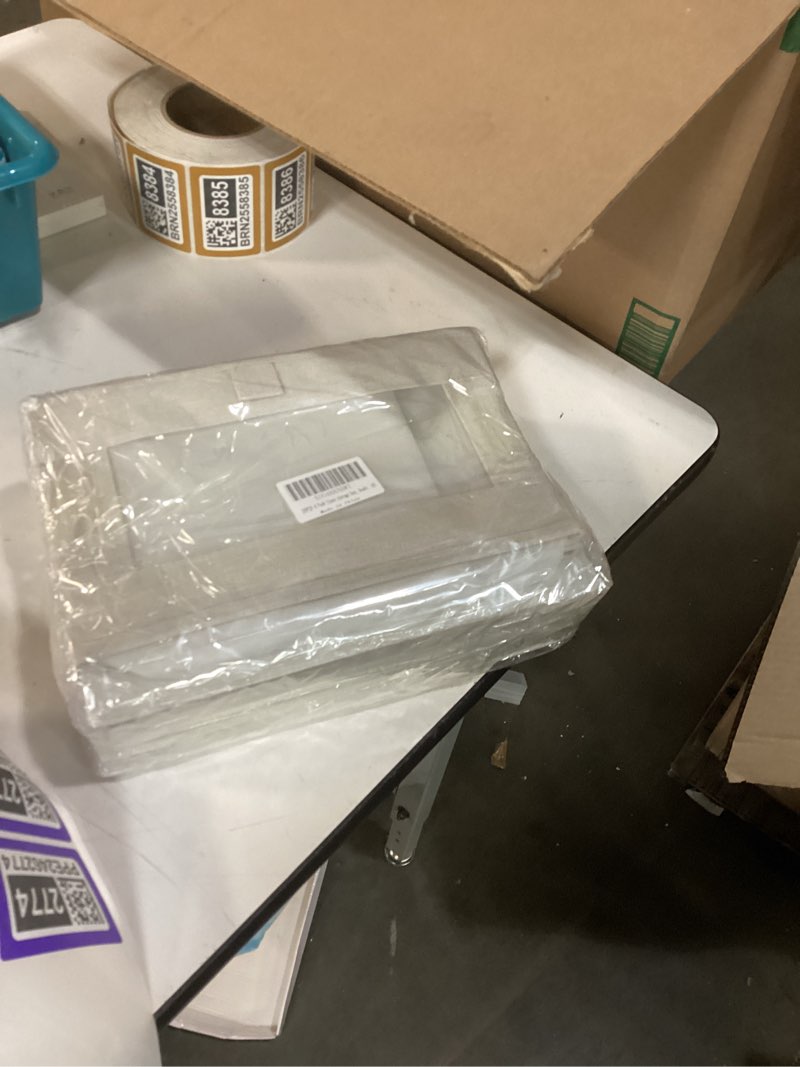 JERYJO 4 Pack linen storage box, with transparent window - foldable clothing storage box, suitable f