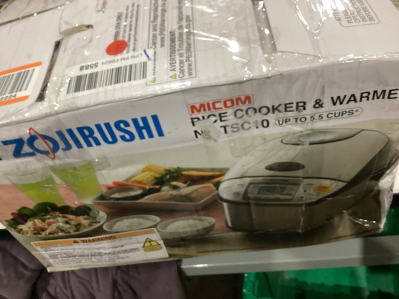 Condition photo showing As Is for Zojirushi NS-TSC10 5-1/2-Cup (Uncooked) Micom Rice Cooker and Warmer, 1.0-Liter 5.5 cups Rice Cooker