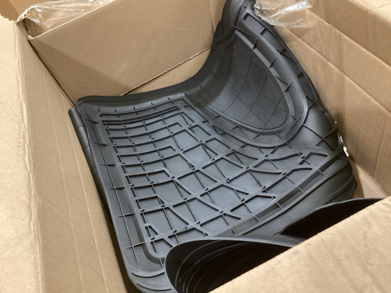 Condition photo showing As Is for lasfit floor mats and cargo liner for honda cr-v 2026 2025 2024 2023 (gasoline & hybrid & e:fcev), all weather tpe car trunk mat (upper position), 1st & 2nd row & trunk liner full set black 1?for honda cr-v | 2023-2026 | combo set (upper position)