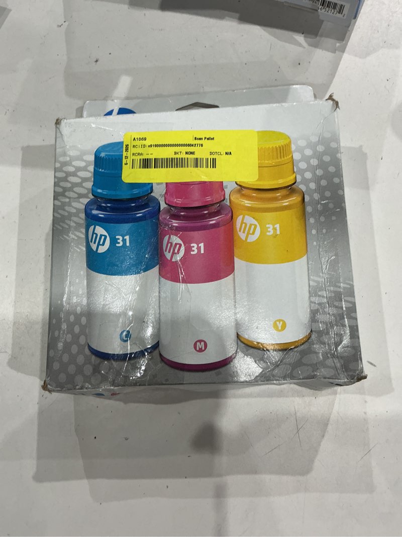 Condition photo showing New/Like New for hp inc. 31 smart tank bottles cmy 3-pack: high yield printer ink combo