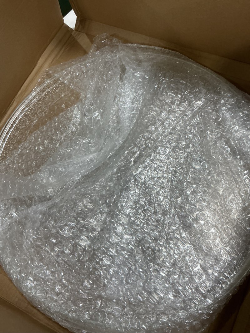 Condition photo showing Good Condition for 13.5" Microwave Glass Turntable Plate, 13.5" / 34.3cm Microwave Tray Replacement Glass Plate, Glass Tray Replacement for LG,Samsung?GE, Magic Chef, Hotpoint, Panasonic, Kenmore, etc
