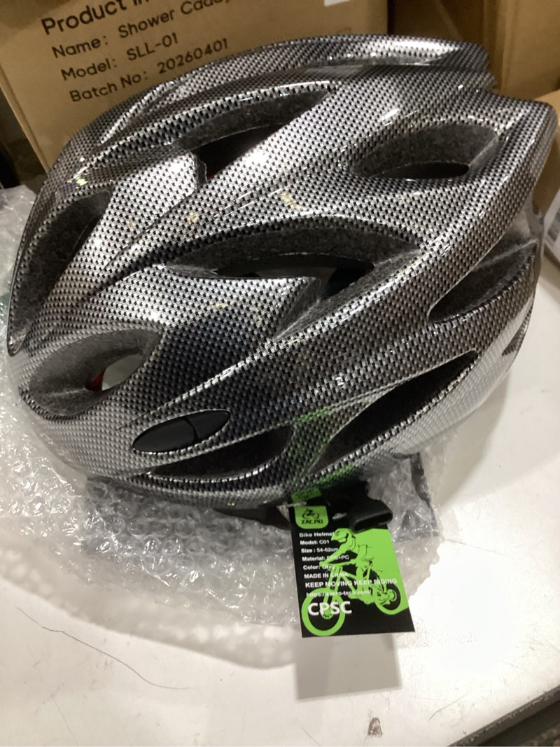 Condition photo showing Good Condition for zacro adult bike helmet, lightweight bicycle helmet with removable pads and visor, cpsc certified safety helmet for men women, mountain road cycling helmet for adult black universal adult(54-62 cm)