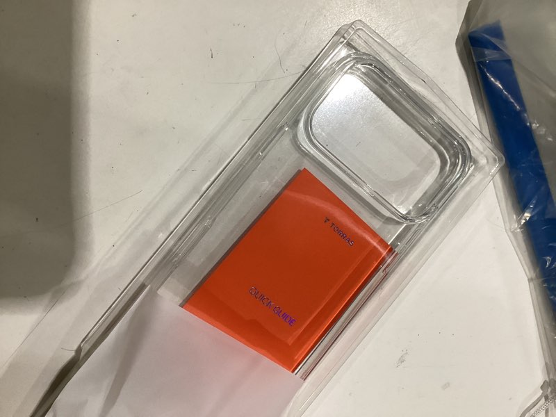 Condition photo showing Good Condition for torras for iphone 17 pro max case crystal clear, [anti-yellowing][military-grade protection], ultra slim transparent anti-scratch back, soft bumper, non-slip 17 pro max phone case, clear 6.9" crystal clear for iphone 17 pro max