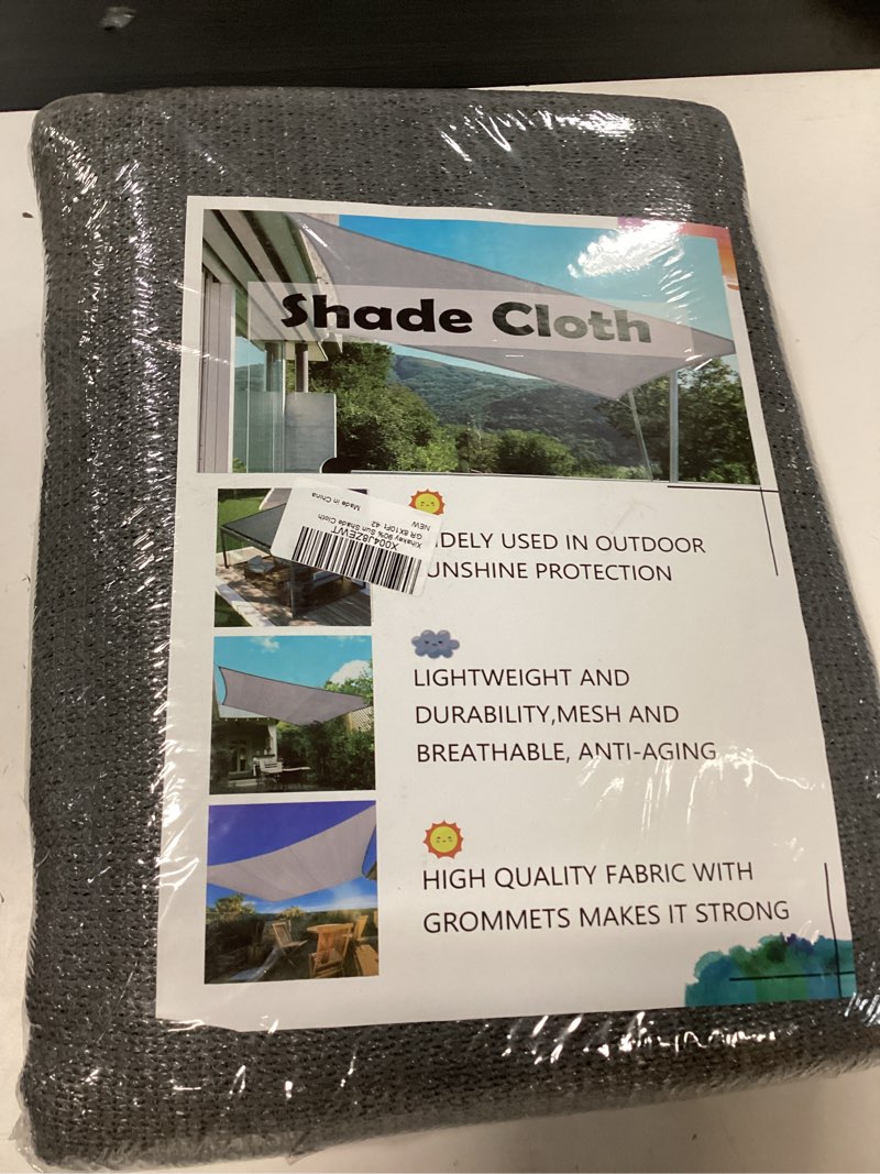 Condition photo showing New/Like New for xihakey 90% Sun Shade Cloth, 8X10Ft Pergola Shade Cover, Reinforced Grommets, UV Protected Shade Fabric Privacy Screen Canopy Ideal for Pergola, Patio, Garden, Porch, Deck & Backyard Retreats 8X10Ft Gray