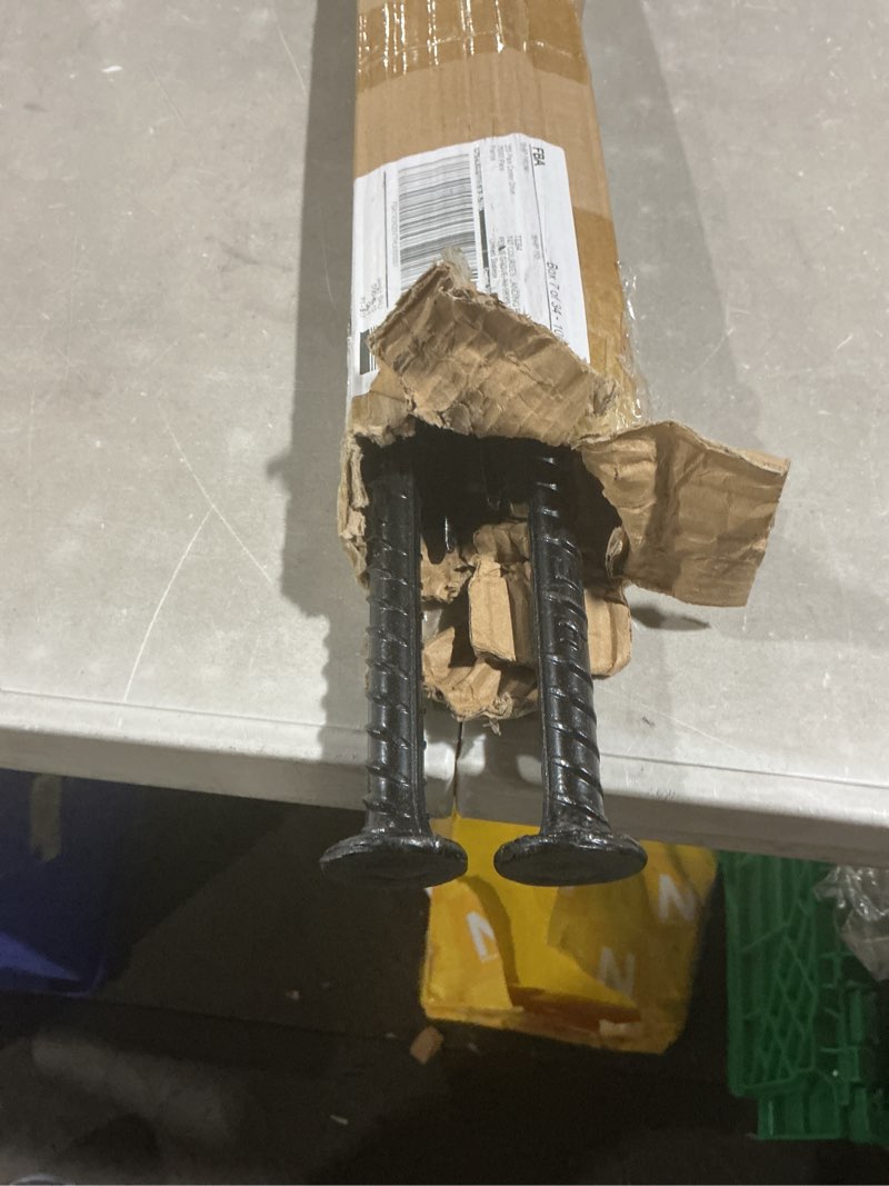 Condition photo showing Good Condition for 4 pack 30-inch rebar stakes - 5/8 diameter heavy duty ground stakes with chisel point ends, galvanized steel metal stakes for landscaping, plant support, concrete form and more