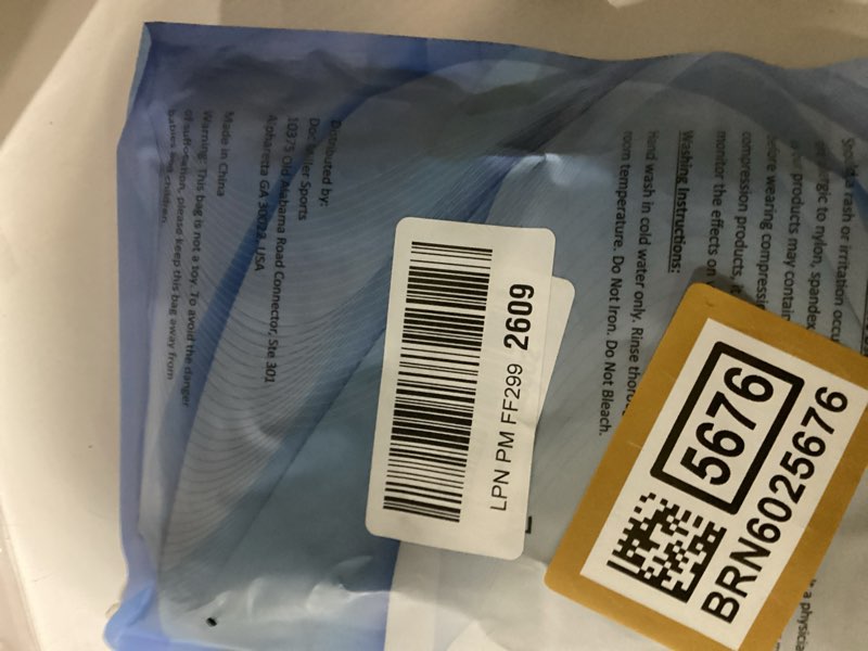 Condition photo showing New/Like New for Doc Miller Thigh High Compression Socks - Open Toe, 20-30mmHg for Varicose Veins, Calf, Leg & Ankle Support, Pregnancy & Maternity Stockings, Small to Plus Size Large (1 Pair) Black