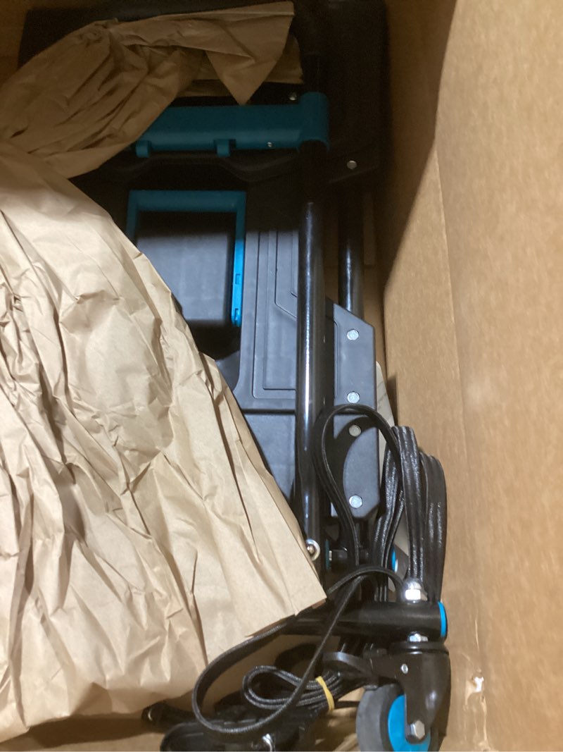 Condition photo showing Good Condition for SEESII 2-in-1 Folding Hand Truck Dolly, 330 lbs Max Capacity TPR Wheels Heavy-Duty Cart, 3-Gear Retractable Handle for Utility Move Shopping Delivery No Frame
