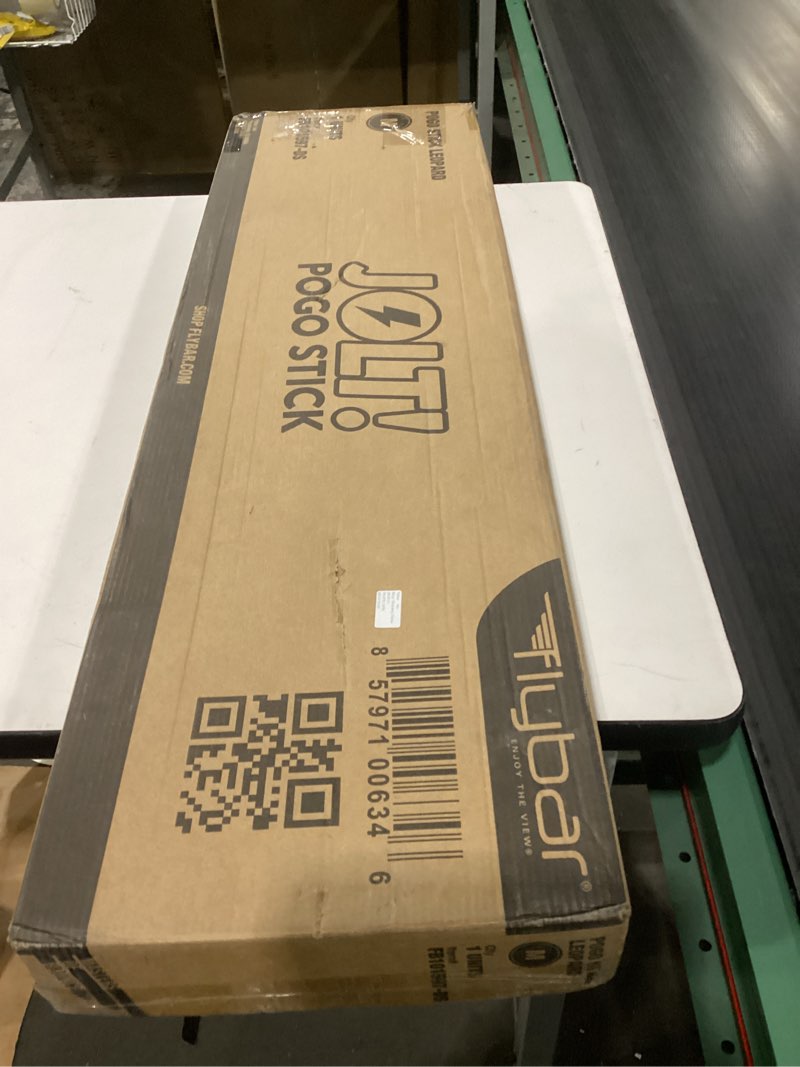 Condition photo showing New/Like New for Flybar Jolt Pogo Stick for Kids Ages 6 and Up, 40 to 80 Pounds, Perfect for Beginners, Easy Grip Foam Handles, Anti-Slip Foot Pegs, Outdoor Toys for Boys, Jumper Toys for Girls, Outside Toys for Kids