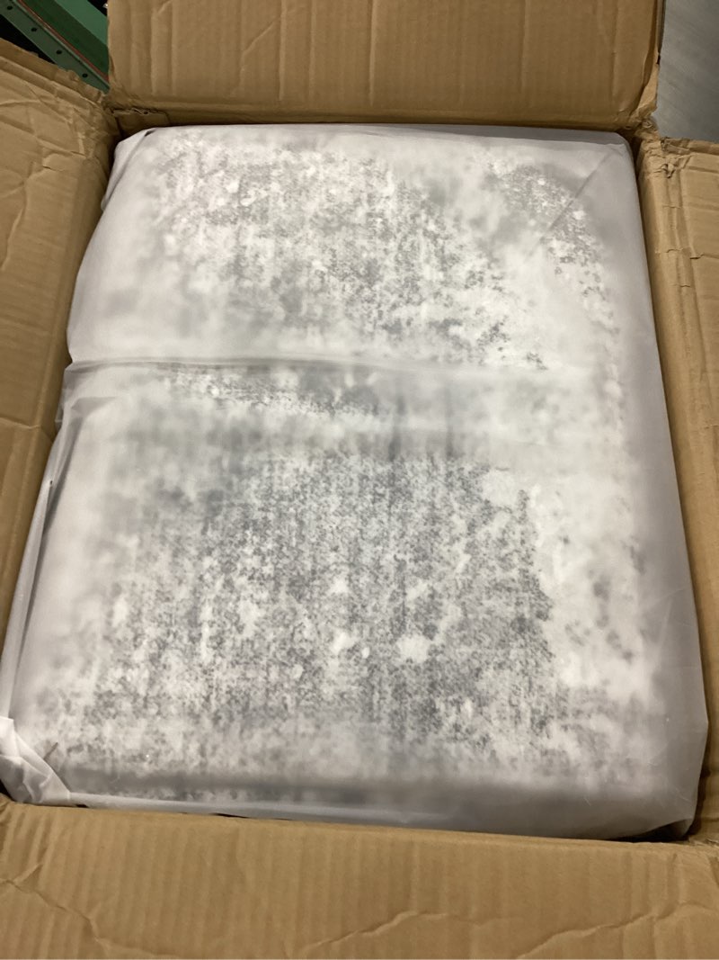 Condition photo showing New/Like New for Washable 10X12 Area Rug: Modern Abstract Soft Non-Slip Indoor Rugs - Low Pile Stain Resistant Foldable Rug for Living Room Bedroom Dining Room Playroom Office(Grey,10'x12') Grey 10' x 12' (Rectangular)