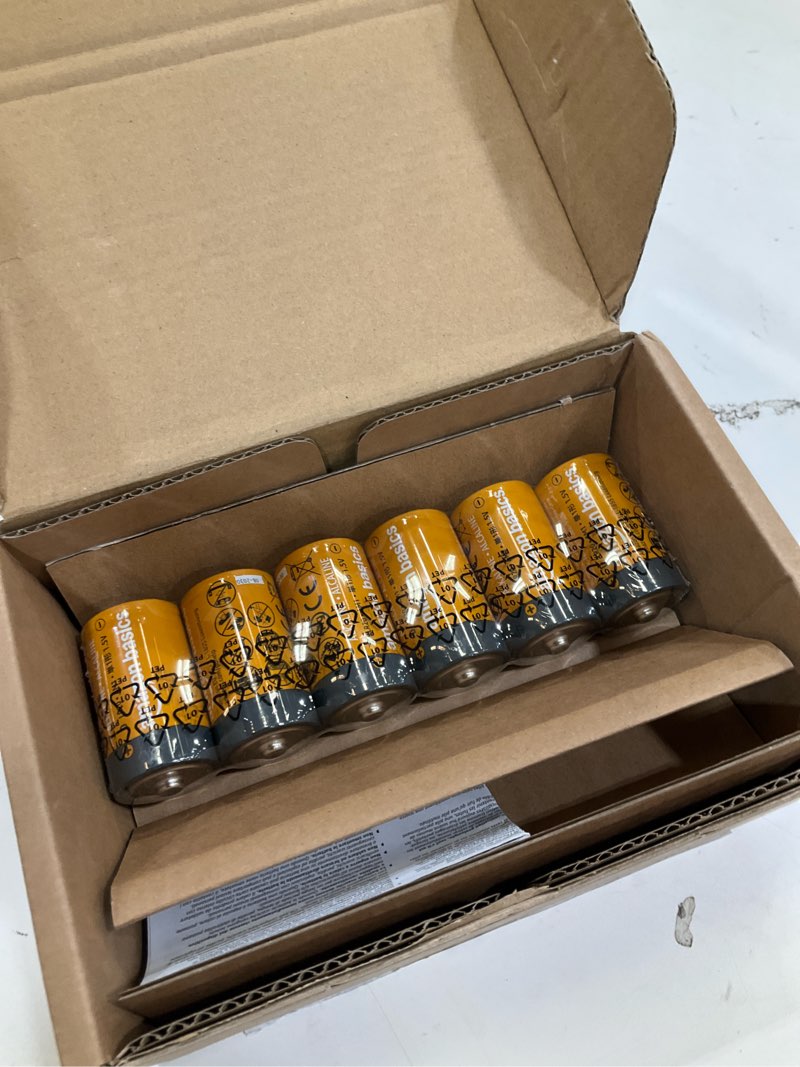 Condition photo showing New/Like New for Amazon Basics 24-Pack D Cell Alkaline All-Purpose Batteries, 1.5 Volt, 5-Year Shelf Life 24 Count (Pack of 1)