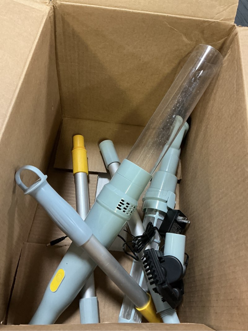 Condition photo showing As Is for Lydsto S1 Lite Cordless Spa Hot Tub Vacuum Cleaner – 90-Min Runtime, Powerful 20W Brushless Motor, Includes 3 Aluminum Poles, Lightweight Handheld Pool Vacuum to Clean Small Debris Types, Silver