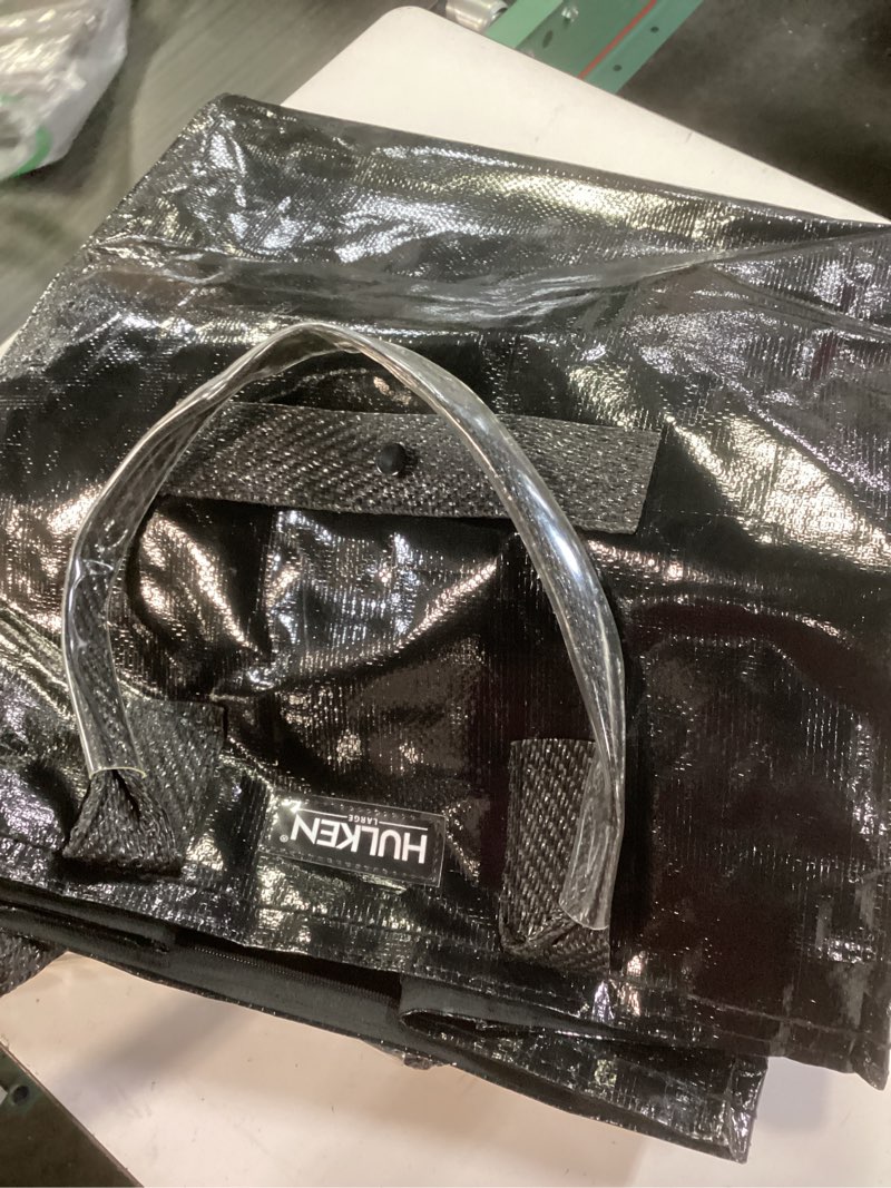 Condition photo showing Good Condition for hulken - (large, black reusable grocery bag on wheels, shopping trolley, rolling tote, zipper closure, lightweight, carries up to 66 lb, folds flat, unbreakable handles