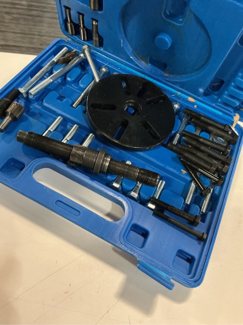 Condition photo showing As Is for dayuan harmonic balancer puller removal & installation tool kit flywheel remover crankshaft pulley removal steering wheel pulling set