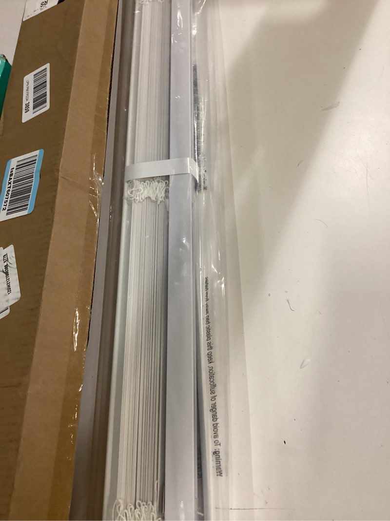 LazBlinds No Tools No Drill 1" Vinyl Mini Blinds, Cordless Blinds for Windows, Light Filtering Horiz