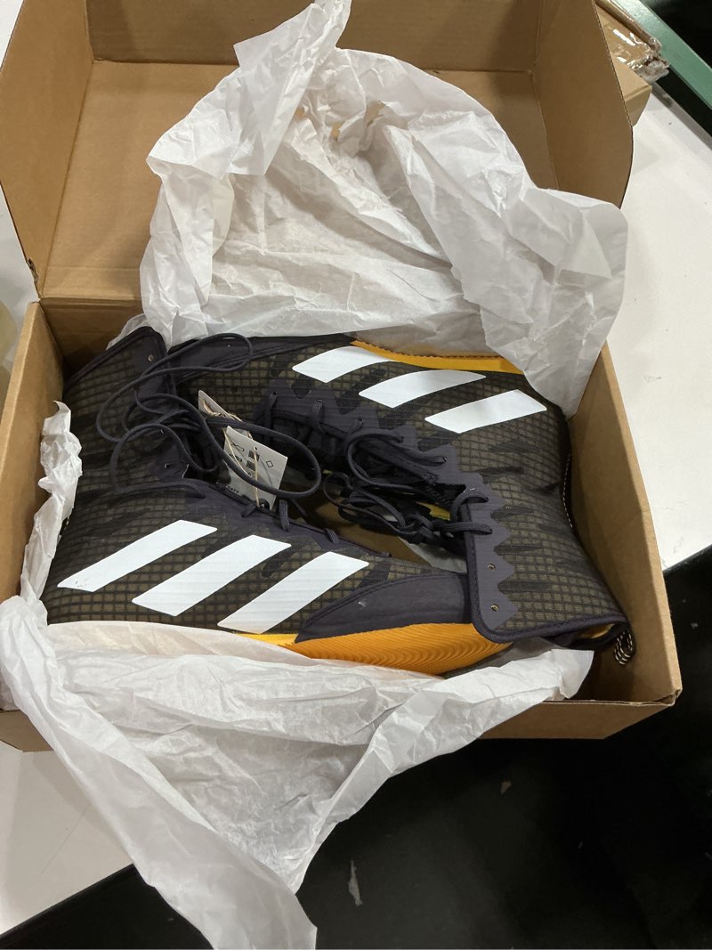 Condition photo showing New/Like New for adidas unisex-adult box hog 4 boxing 7 aurora black/cloud white/spark