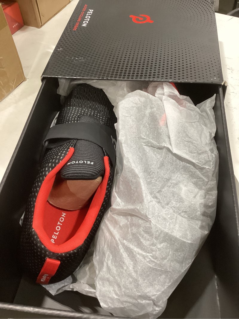 Condition photo showing New/Like New for Peloton Unisex-Adult Peloton Altos Cycling Shoe 11.5 Women/10 Men Black, Red