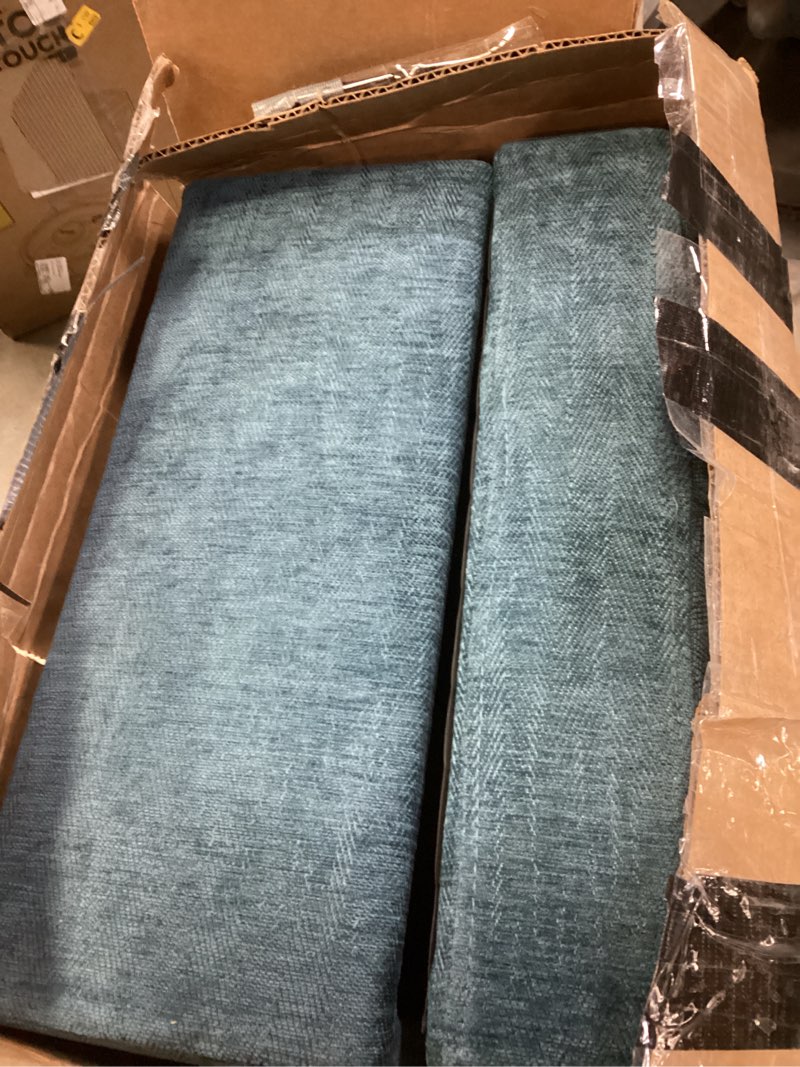 Condition photo showing Good Condition for ((Similar only ottoman))L Shape Sectional Couch, Modern Modular Sofa, 4-Seat L-Shaped Corner Sofá, Convertible Sofa&Couch, Living Room Furniture Sets with Chaise Lounge, Storage Ottoman & 2 Pillows, Flannel