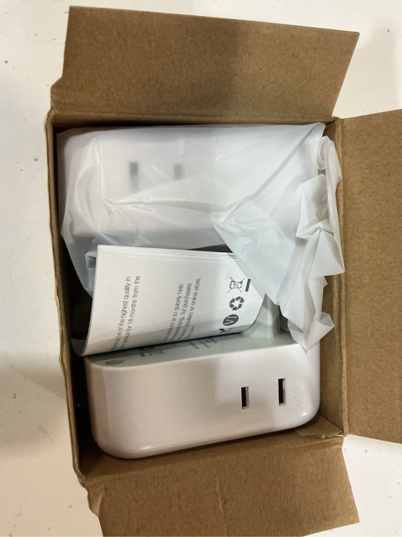 Condition photo showing Good Condition for 2 pack european plug adapter usb c, tessan us to europe adapter 4 outlets 3 usb charger, type c international power adaptor to italy spain france portugal iceland germany, europe travel essentials type c-most of europe
