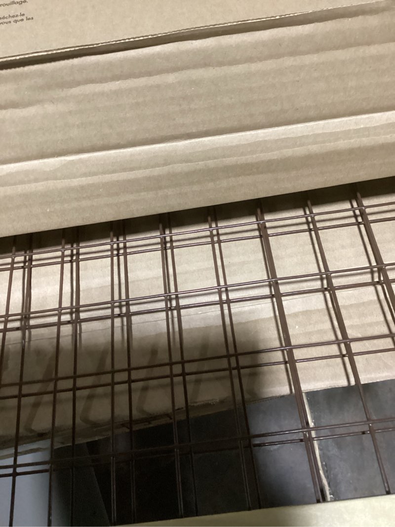 Condition photo showing New/Like New for MYPET North States Extra Tall & Wide Wire Mesh Dog Gate: 29.5-48" Wide, 37" Tall, Natural Finish, Made in USA 29.5"-48" Wide, 37" Tall