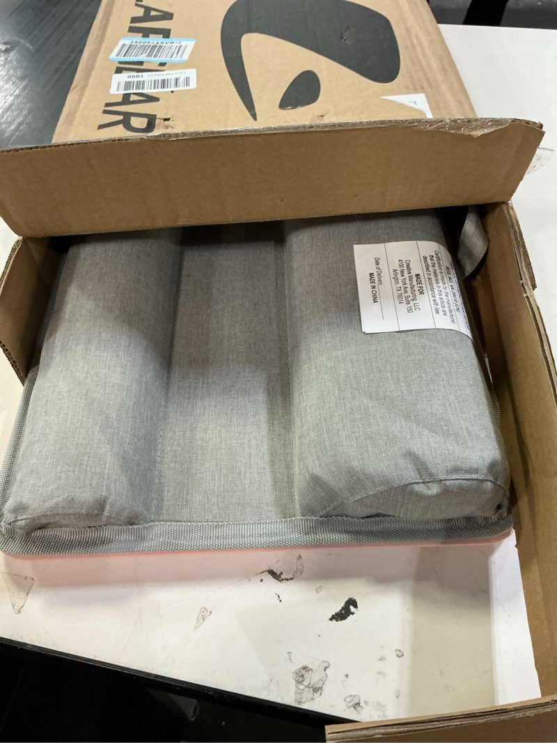 Condition photo showing Good Condition for LAPGEAR Home Office Lap Desk with Device Ledge, Mouse Pad, and Phone Holder - Pink - Fits up to 15.6 Inch Laptops - Style No. 91584 Blush Pink Home Office