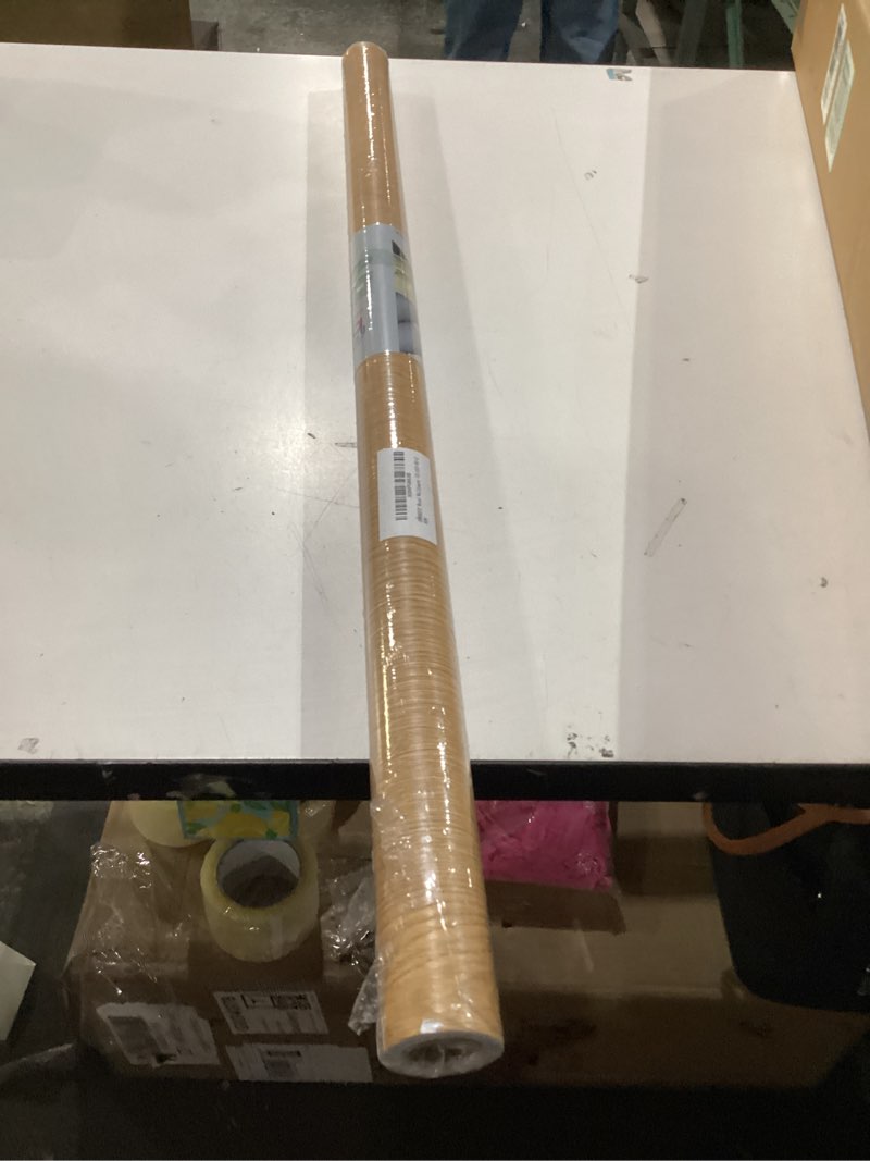 Condition photo showing New/Like New for 31.5"x78.74" Beech Wood Contact Paper Stick and Peel Wallpaper Removable Self Adhesive Yellow Brown Wood Grain Wallpaper Air Guide Slot Design Wood Vinyl Wrap for Countertops Cabinets Furniture 31.5" x 78.7" Brown