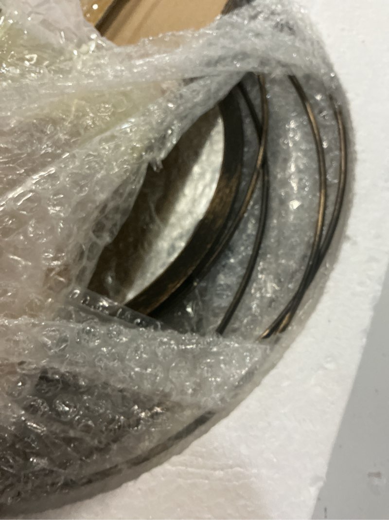 Condition photo showing New/Like New for Hicarer 4 Pcs Decorative Wall Mirror Round Modern Circle Mounted Mirror Metal Wall Art Decor for Bedroom Living Room Entryway Dining Room Hallway (Bronze)