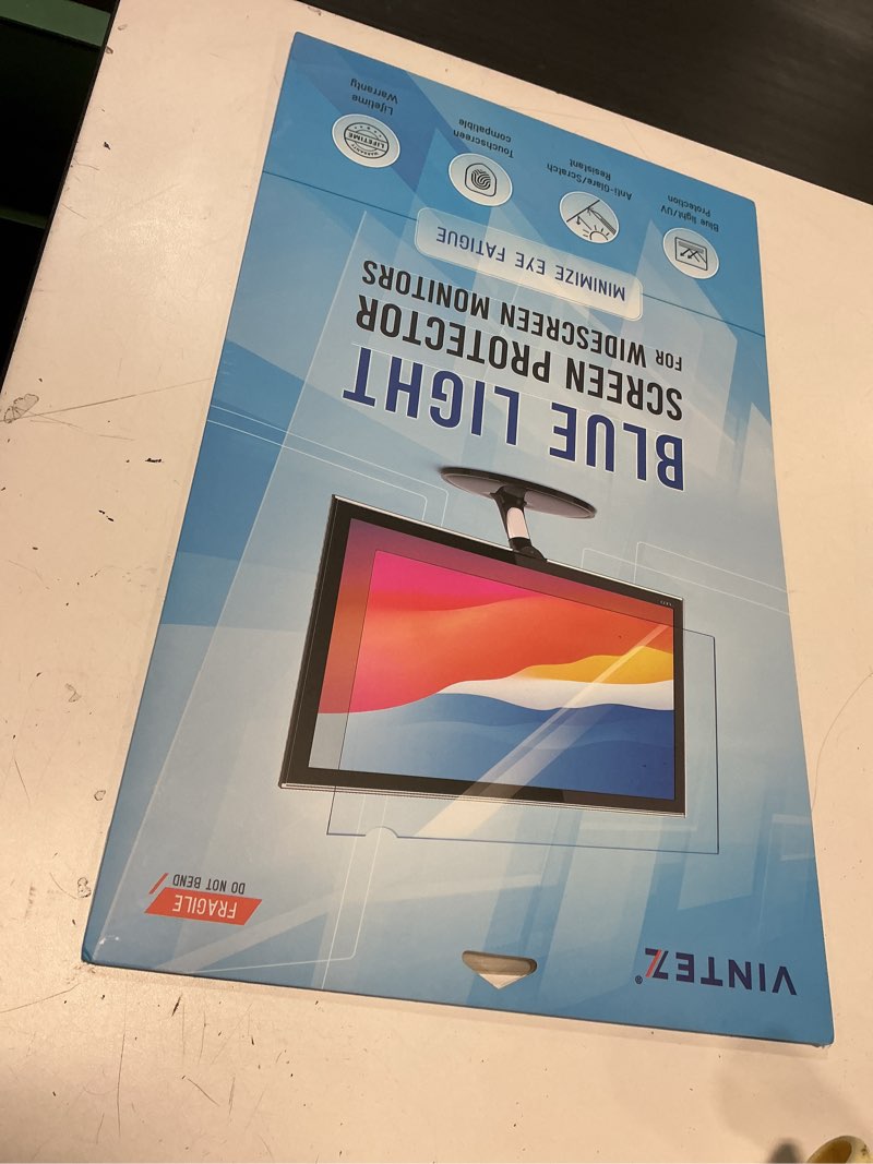 Condition photo showing New/Like New for VINTEZ 21.5 inch Blue Light Blocking Screen Protector Panel for 16:9 Widescreen Computer Monitor and