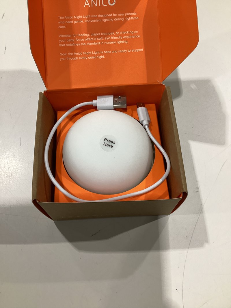 Condition photo showing Good Condition for Baby Night Light, Nursery Night Lamp for Breastfeeding, Soft BPA Free Silicone Touch Night Lamp, Eye Caring, Easy Flip Design, Stepless Dimming, 1-Pack