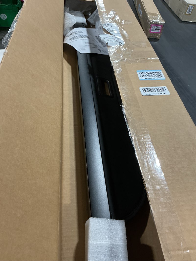 Condition photo showing As Is for Danti Black Retractable Rear Trunk Cargo Luggage Security Shade Cover Shield for Ford Escape 2013 2014 2015 2016 2017 2018 2019