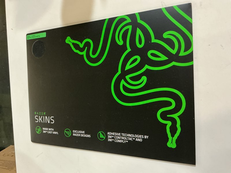 Razer Console Skin: Switch - Controller Wrap - Premium 3M Cast Vinyl - Scratch Protection - Unique Designs & Finishes - Easy Application - Black Metal Black Metal Controller Wrap