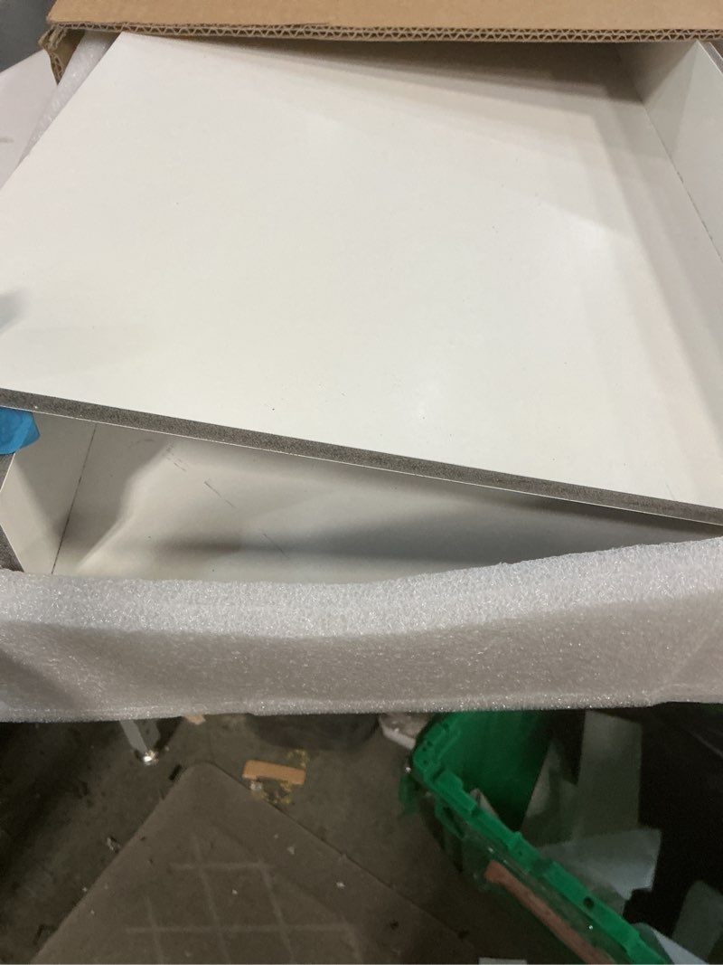 Condition photo showing As Is for 5 Pack 24x12in Wire Shelf Cover for Pantry, Closet, Kitchen – Waterproof PVC Wood-Look Wire Rack Covers for Shelves, Multiple No-Tool Installation 24x12x2in Black