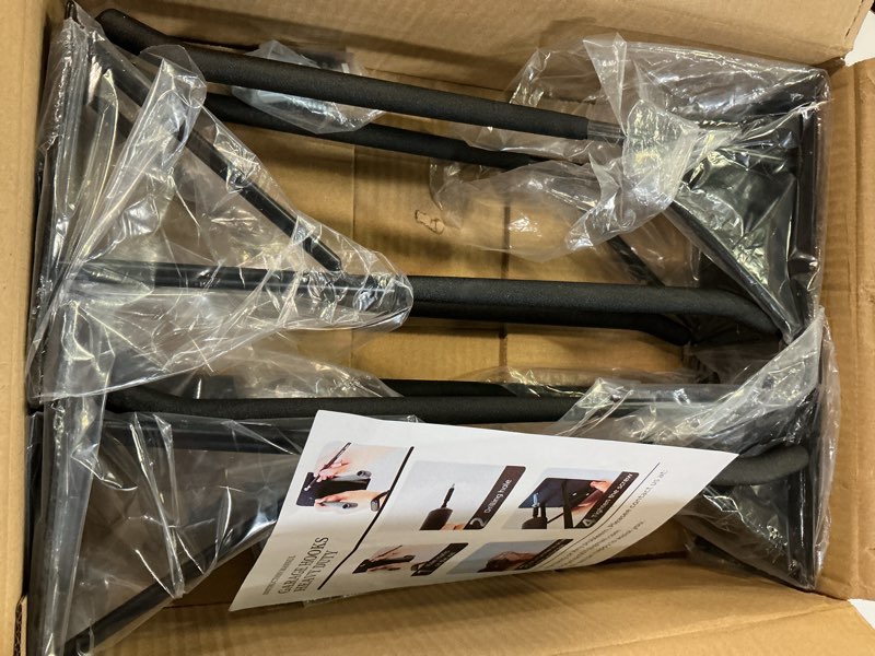 Condition photo showing Good Condition for 14" large heavy duty garage hooks, 4-pack steel garage storage hooks with support rods, utility wall mount hangers for power tools, car tires, ladders, chairs, garden tools and more 4-pack 14" heavy hooks