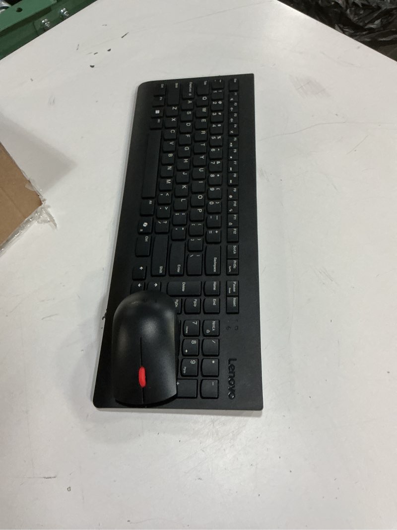 Condition photo showing As Is for Lenovo 300 USB Keyboard, Wired, Adjustable Tilt, Ergonomic, Windows 7/8/10, GX30M39655, Black