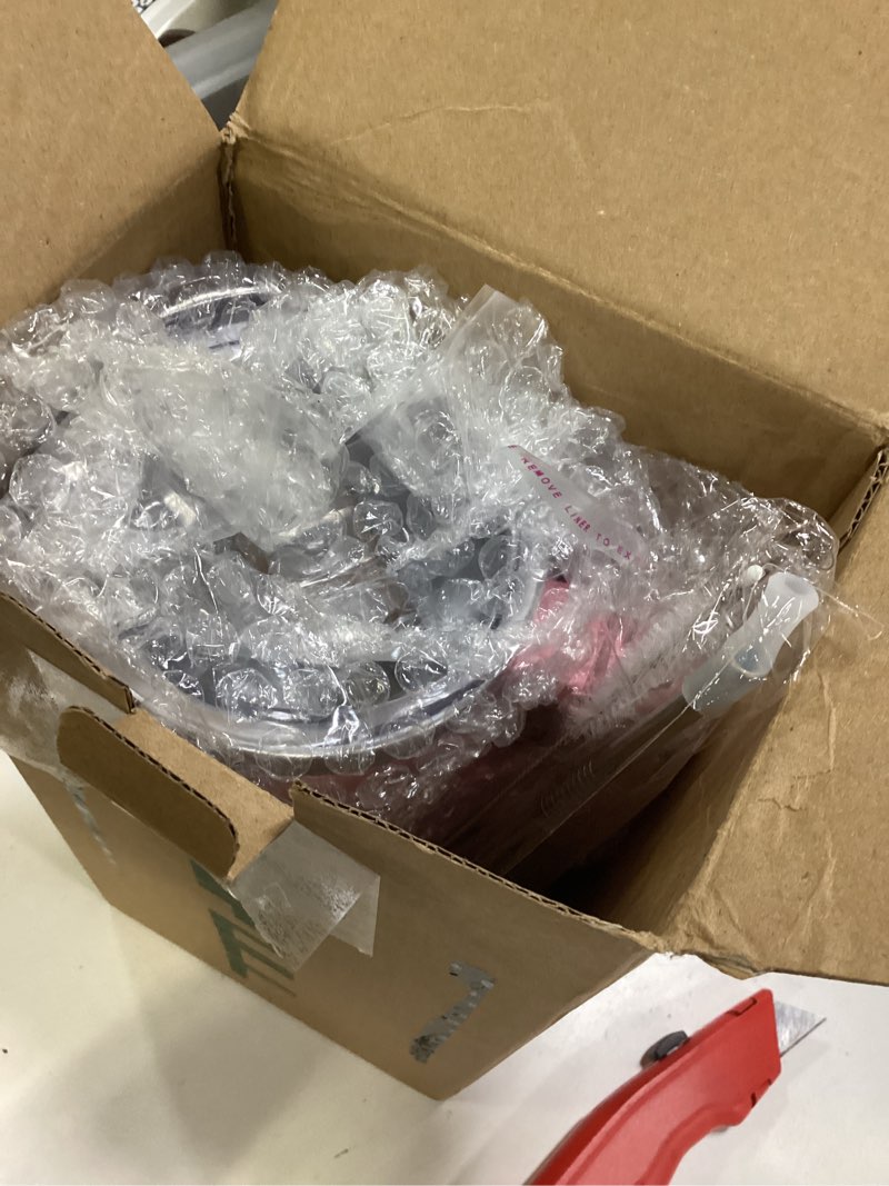 Condition photo showing New/Like New for 40 oz Tumbler with Handle and Straw Lid, 100% Leak-proof Travel Coffee Mug, Stainless Steel Insulated Cup for Hot and Cold Beverages, Keeps Cold for 34Hrs or Hot for 10Hrs, Dishwasher Safe (PinkRed) WhitePurple 40 Ounces