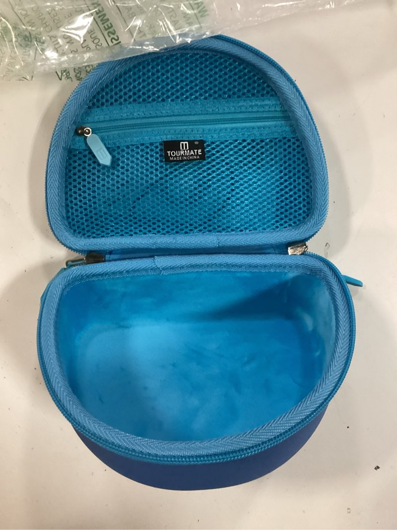 Condition photo showing Good Condition for Tourmate Hard Travel Case for Philips K4206 Kids Wireless On-Ear Headphones/iClever HS19 Kids Headphones/RORSOU R10 On-Ear Headphones, Protective Carrying Storage Bag (Blue, Case Only)