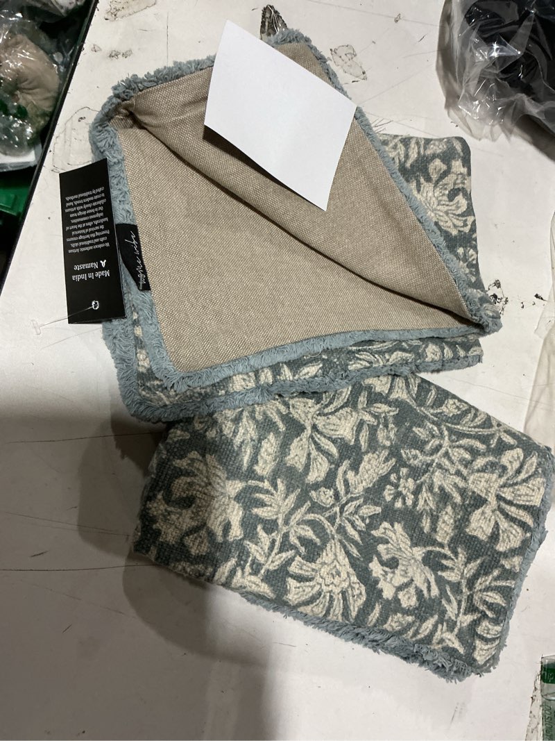 Condition photo showing Good Condition for decorative throw pillow covers set of 2 (paleblue 18”x18”