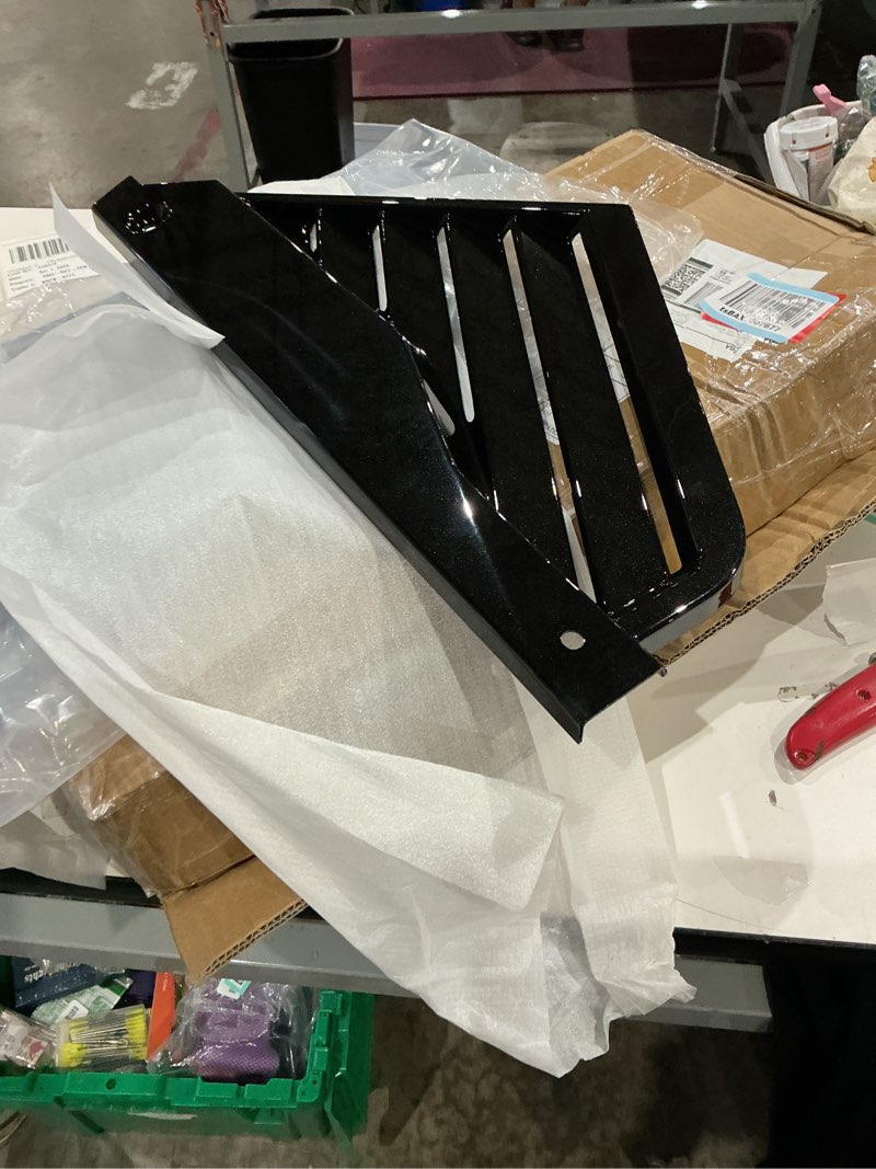 Condition photo showing As Is for similar not exactrear side window louver decorative covers, racing style rear air vent window louver blind covers,