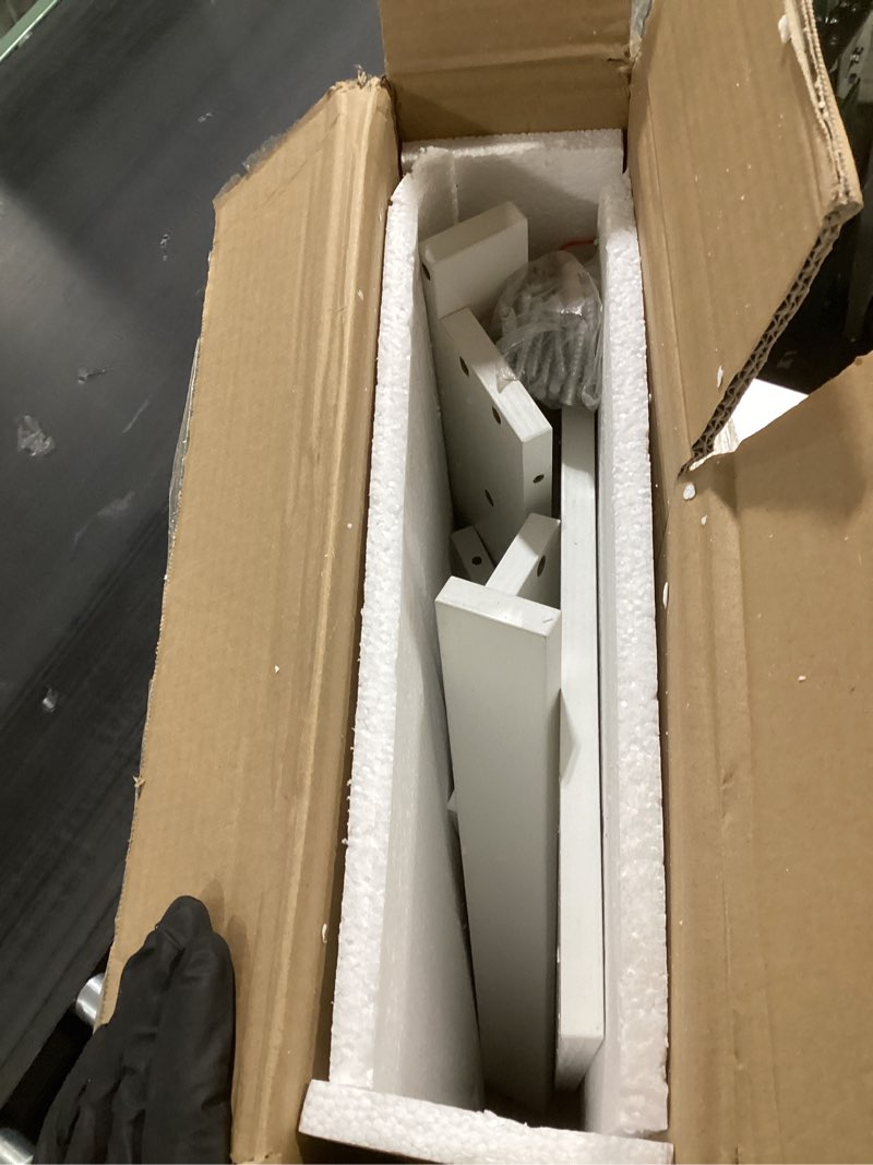 Condition photo showing Good Condition for 14x24 Recessed Medicine Cabinet, Medicine Cabinet No Mirror, Wood Medicine Wall Niche with 3-Tiers Shelves for Living Room, Bathroom Storage, Texture White Texture White 14''x24''