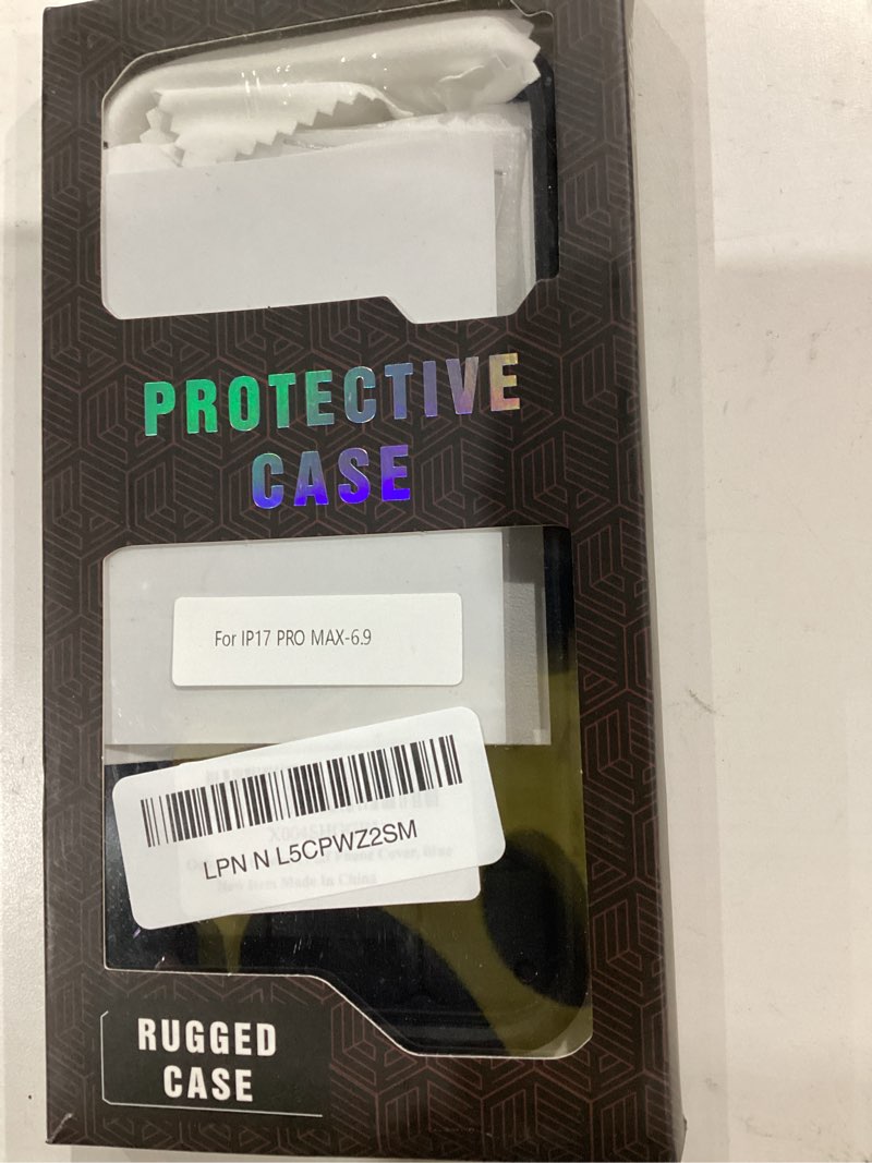 Condition photo showing New/Like New for goton for iphone 17 pro max case with privacy tempered glass screen protector & camera lens protector, compatible with magsafe, invisible kickstand, shockproof phone cover, blue for iphone 17 pro max blue