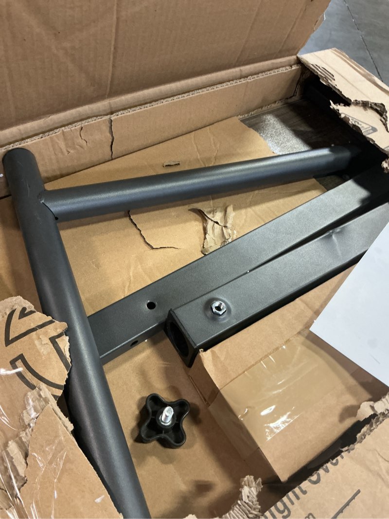 Condition photo showing Good Condition for laptop table mobile adjustable height portable desk notebook swivel pc computer rolling desk with wheels, laptop stand for couch bedside hospital bed table oak grey