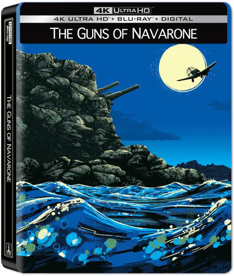the guns of navarone steelbook (4k ultra hd + blu-ray + digital) - 4k + blu-ray + digital