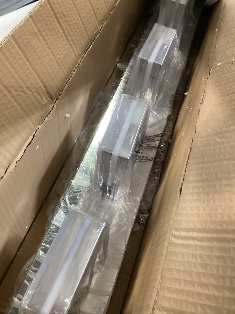 Condition photo showing Good Condition for modern led bathroom lights fixtures 5-light,stainless steel chrome acrylic wall lighting,vanity lights for bathroom over mirror 6000k 34in 34.25 in chrome