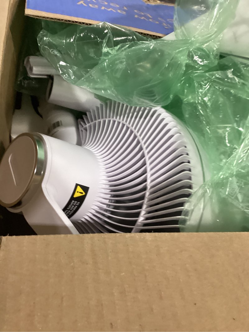 Condition photo showing As Is for Shark FlexBreeze Pedestal & Tabletop Oscillating Fan with Remote, Indoor & Outdoor, Portable, Corded & Cordless with InstaCool Misting Attachment, White, FA222WH FlexBreeze w/ Misting tool - White