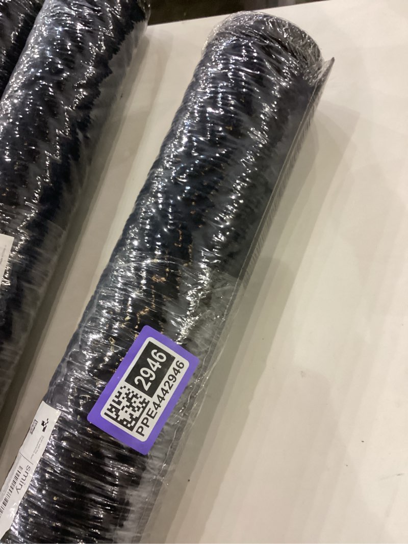 Condition photo showing New/Like New for Smiry Front Door Mat Outside Entrance, Heavy Duty Outdoor Indoor Natural Rubber Doormat, Non Slip, Trap Dirt and Moisture, Easy Clean, Low Profile Patio Porch Entryway Mat, 47x32, Navy Blue Navy Blue Rectangular 47" x 32"