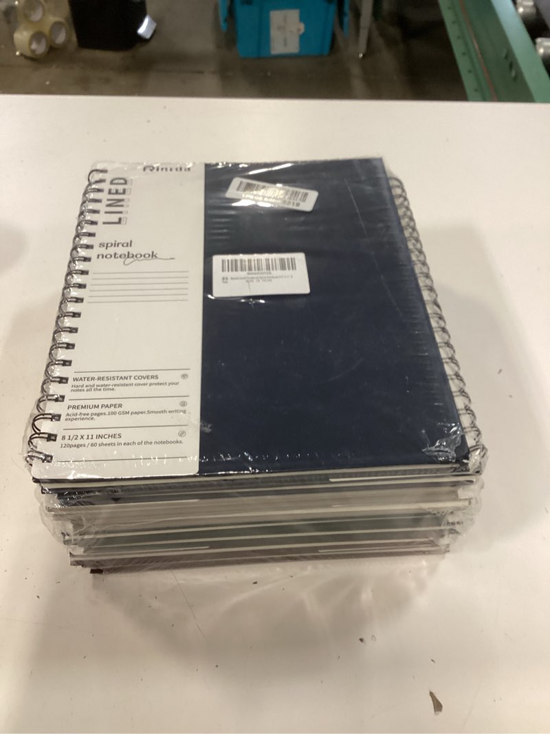 Condition photo showing New/Like New for lined notebook spiral notebook 8.5" x 11"-8 pack large journal hardcover notebook 7mm college ruled notebook 120 pages 100 gsm thick hardcover journal for school (lined, mult-color) 8 pack lined mult-color