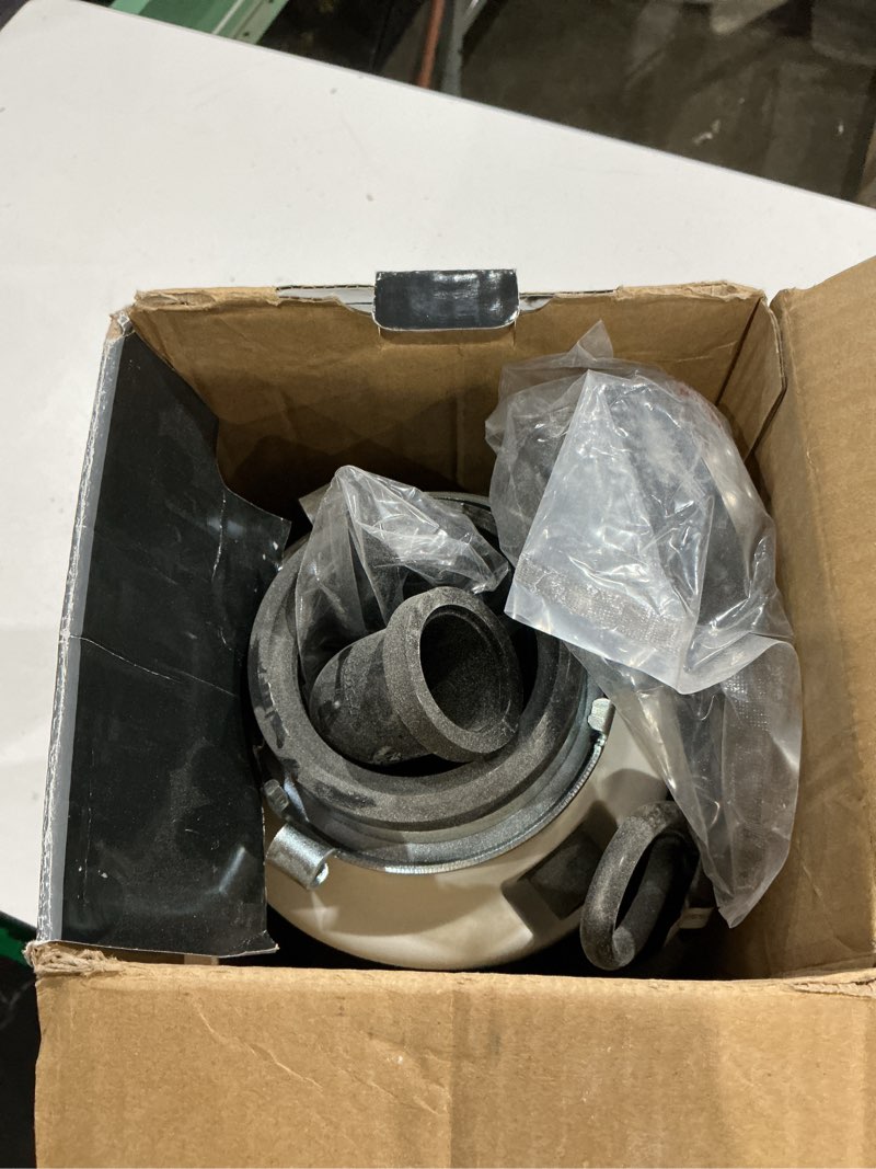 Condition photo showing As Is for glacier bay turbogrind premier 3/4 hp. continuous feed garbage disposal with power cord