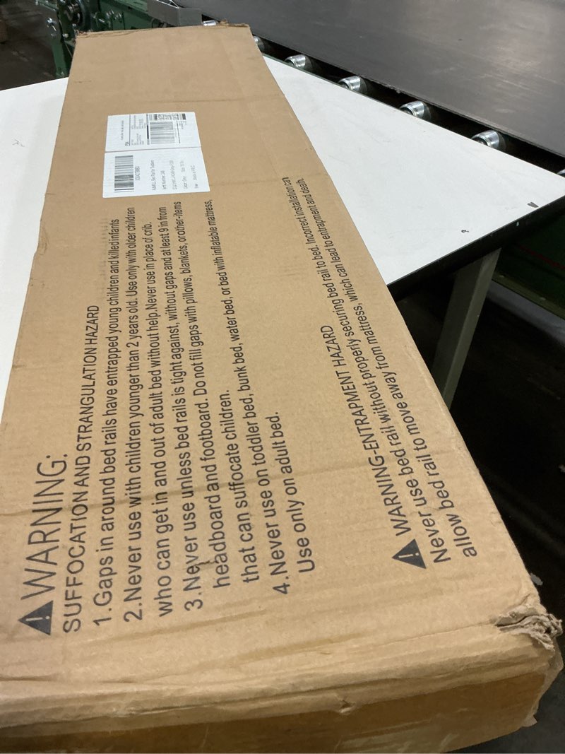 Condition photo showing New/Like New for FAMILL Bed Rail for Toddlers, 2 Minutes Assembly Foldable Guard for Baby, Toddler Bed Rails Suitable for Queen/King/Full/Twin Size, Grey, 78.7", 1 Side Grey 1Side 78.7 in