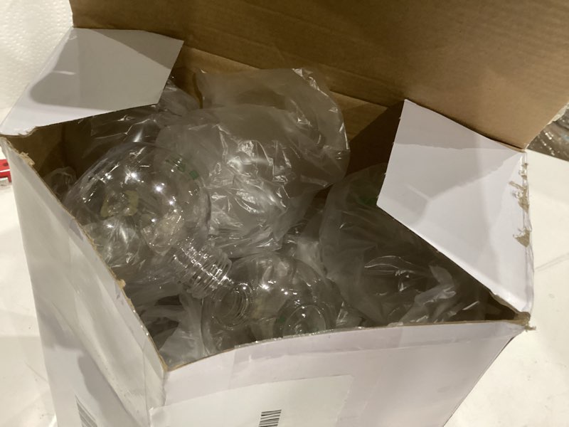 Condition photo showing As Is for 32 Pcs Christmas Booze Balls Ornaments 100ml Team Naughty or Nice Clear Plastic Christmas Ornament Drink Balls with Rope Hanging Xmas Shot Ornaments for Home Party Decor(Round Ball) 100ml Round Ball