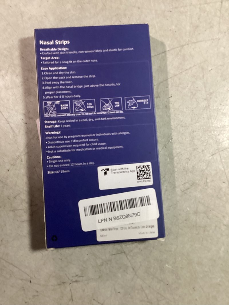 Condition photo showing New/Like New for Nasal Strips,Clear Nasal Strips,Sleep Nasal Strips(66mm*19mm) (100)