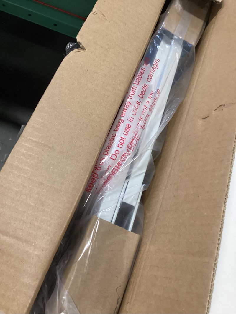 Condition photo showing Good Condition for Regalo Easy Step Extra Tall Walk Thru Baby Gate, Includes 4-Inch Extension, and 4 Pack of Wall Cups and Mounting Kit, White White 29-36.5"W x 36"H